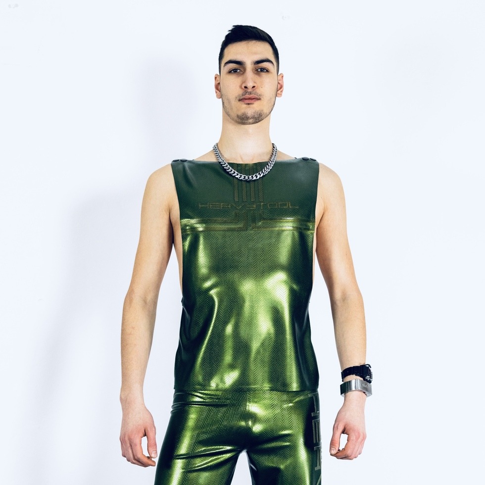 heavytool-gear-rubber-latex-berlin-sleeveless-reptile-green