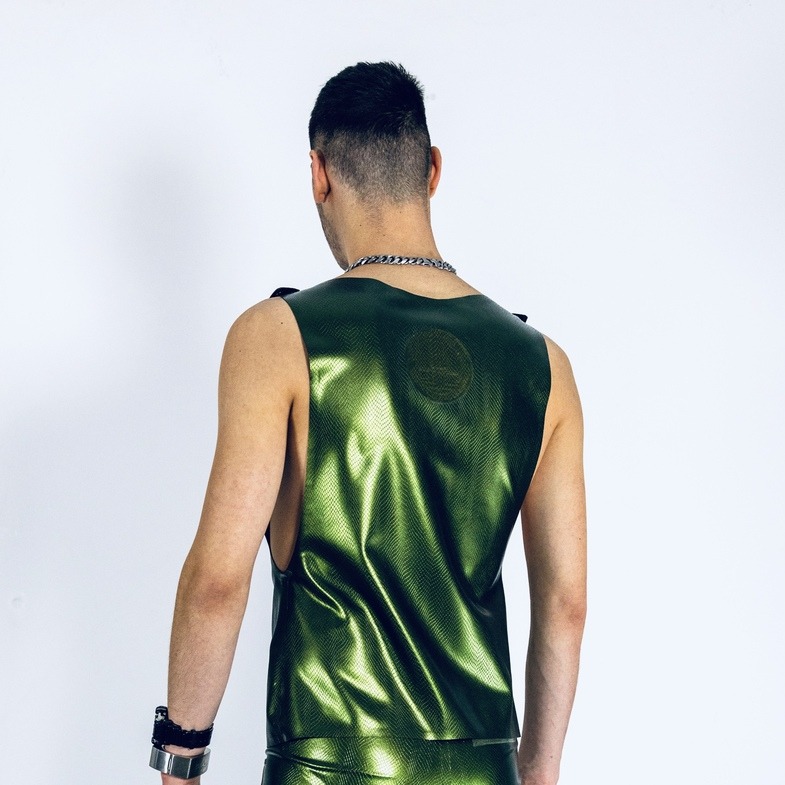 heavytool-gear-rubber-latex-berlin-sleeveless-reptile-green