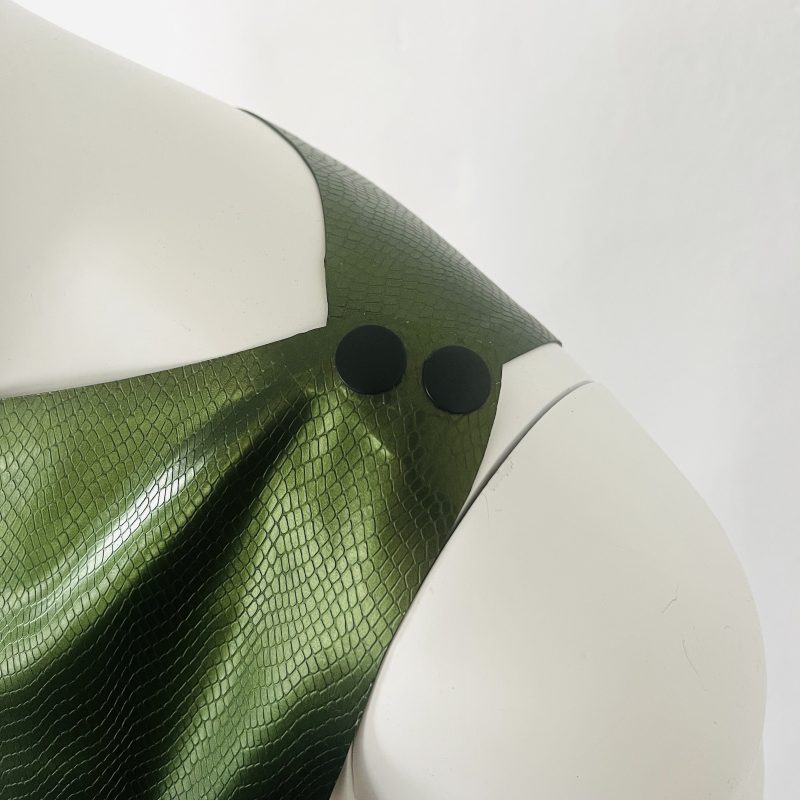 latex-rubber-fashion-fetish-heavytool-gear-jungle-green-sleeveless-handmade-reptile-embossed