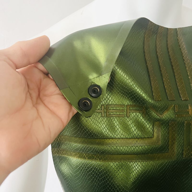 latex-rubber-fashion-fetish-heavytool-gear-jungle-green-sleeveless-handmade-reptile-embossed