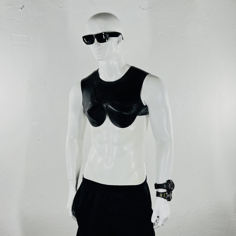latex-rubber-fashion-fetish-heavytool-gear-unisex-black-croptop-bra-handmade-reptile-embossed