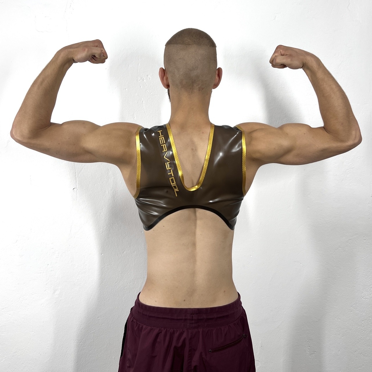 rubber, latex, couture, حبيبي, habibi, heavytool gear, crop harness, sport, gay, fetish, berlin