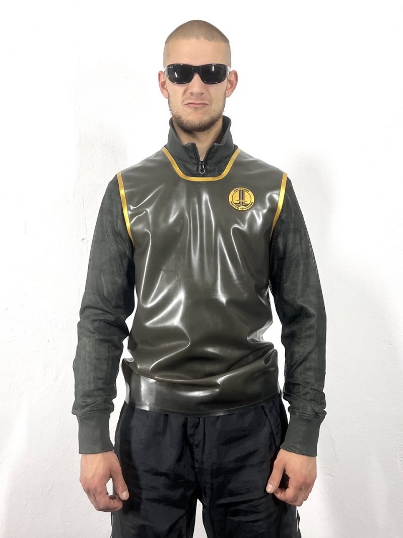 rubber, latex, trikot, sleeveless, premium, logo, couture, حبيبي, habibi, heavytool gear, sport, gay, fetish, berlin
