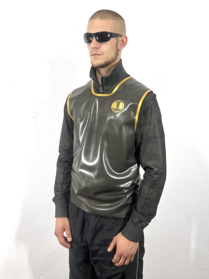 rubber, latex, trikot, sleeveless, premium, logo, couture, حبيبي, habibi, heavytool gear, sport, gay, fetish, berlin