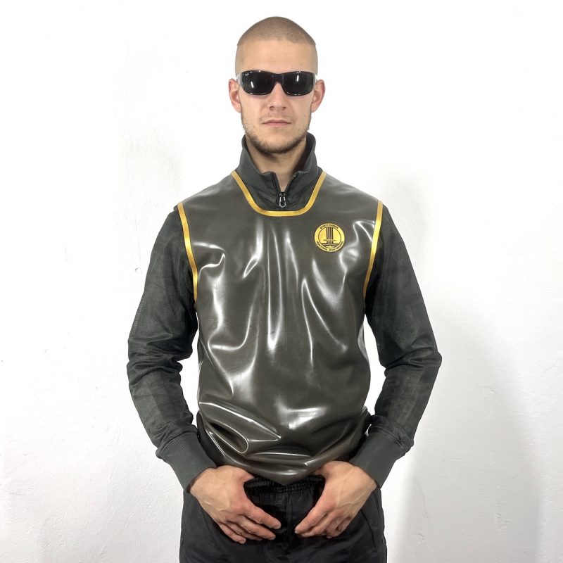 rubber, latex, trikot, sleeveless, premium, logo, couture, حبيبي, habibi, heavytool gear, sport, gay, fetish, berlin