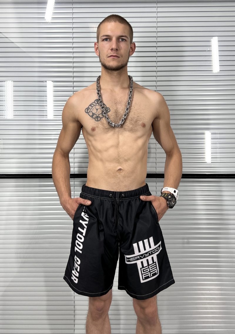 swim trunks, black, sport, shorts, heavytool gear, fetish, gay, berlin