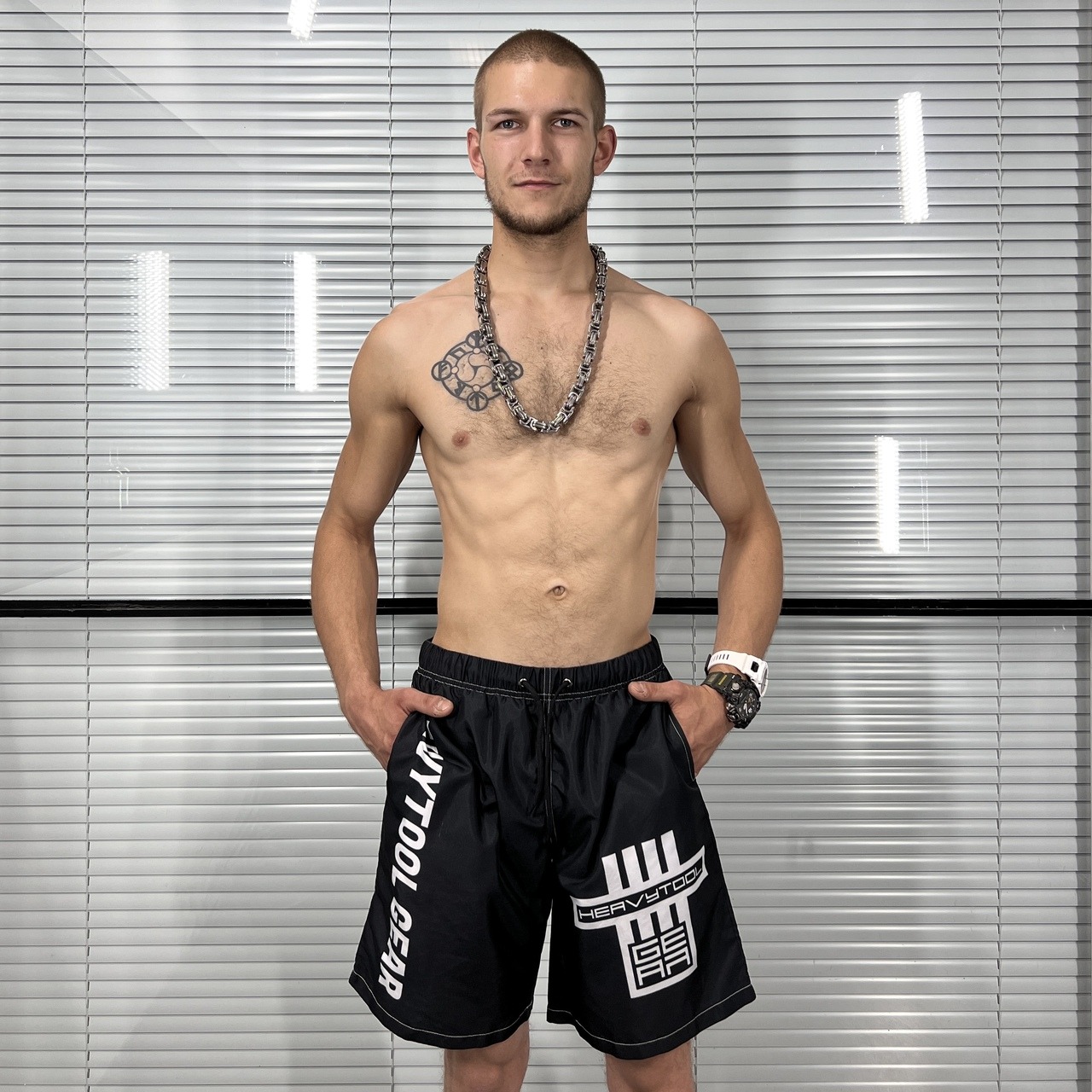 swim trunks, black, sport, shorts, heavytool gear, fetish, gay, berlin