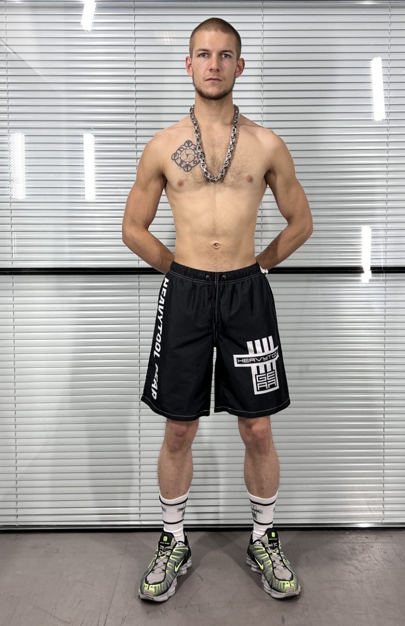 swim trunks, black, sport, shorts, heavytool gear, fetish, gay, berlin