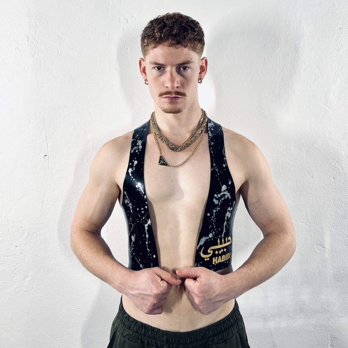 Latex crop vest Habibi حبيبي